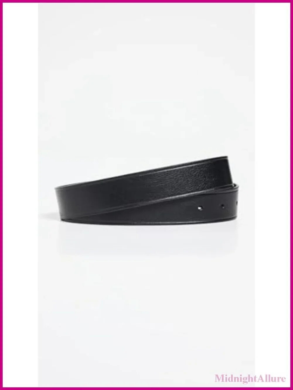 Madewell Perfect Leather Belt Silver-Tone Buckle Medium